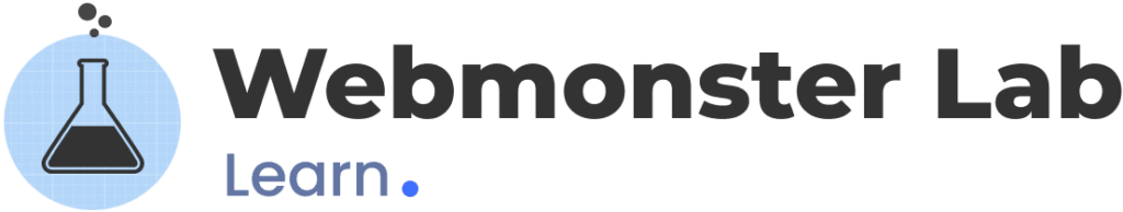 Logo Webmonster Lab - Learn คอร์สเรียนออนไลน์ สอนออกแบบและสร้างเว็บไซต์ธุรกิจ WordPress, Elementor, Web Design โดย อ.ยุ้ย กัญญ์ชิตา วริทธิ์ทินานนท์
